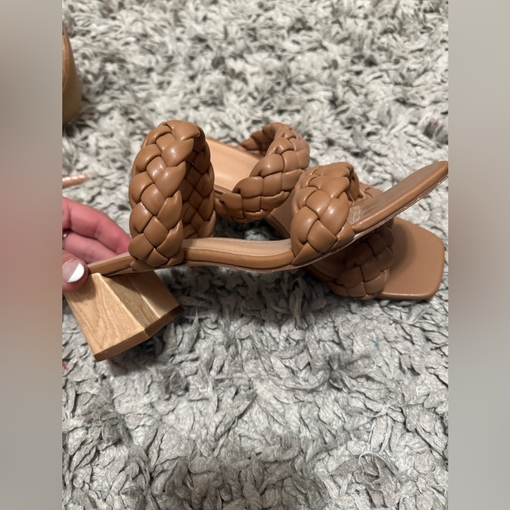 Sincerely Jules Tan Braided Women's Sandals - Picture 4 of 12